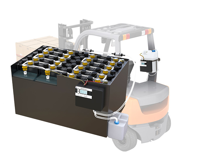 使用叉车蓄电池补水系统的优点有哪些？